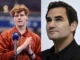 Jannik Sinner and Roger Federer